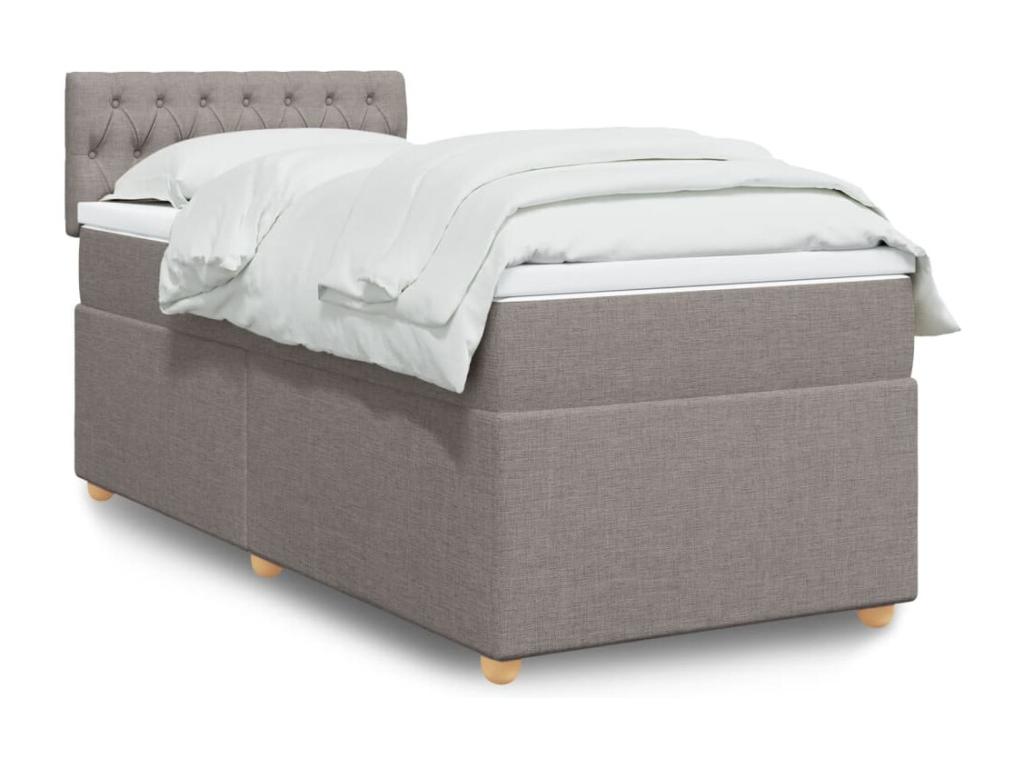 Domopure bed base with Domopure mattress 100x200 cm Fabric QSKG40188
