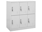 5-piece locker cabinets, light grey, 90x45x92.5 cm, steel, 2 TTKL48543