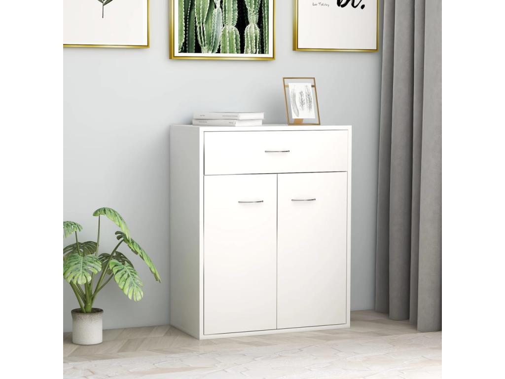 White Buffet 60x30x75 cm Chipboard FBOO24514