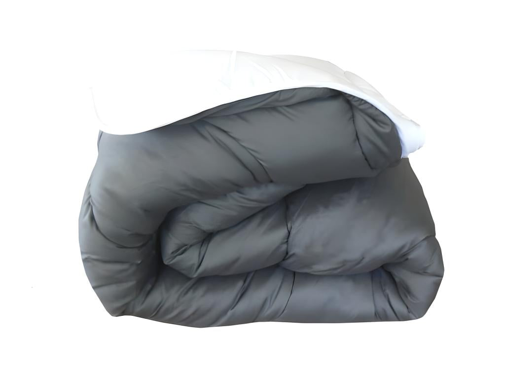 ABEIL Bi-Color Duvet - 220x240 cm - White and gray RBLB92079