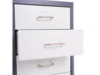 Domopure T851 cabinet with drawers, 69x28x41cm, 5 drawers - dark grey/white - grey fo XQOJ00911
