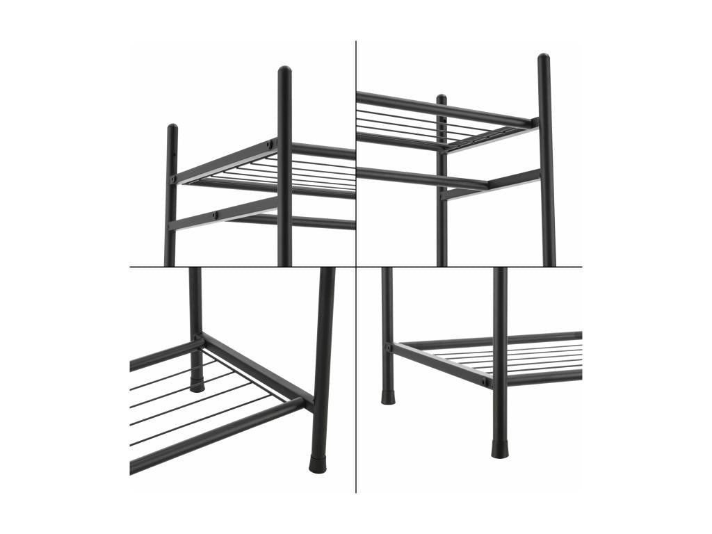 Wardrobe with shelves, black cabinet, 80x40x150 cm, 03 0008150 PIUY56385