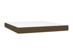 Chicyla bed base with mattress and LED, dark brown, 160x200 cm, HQTQ69351