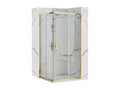 Domopure Punto 90x90 Gold Shower Cabin Domopure White Shower Tray UVXE22112