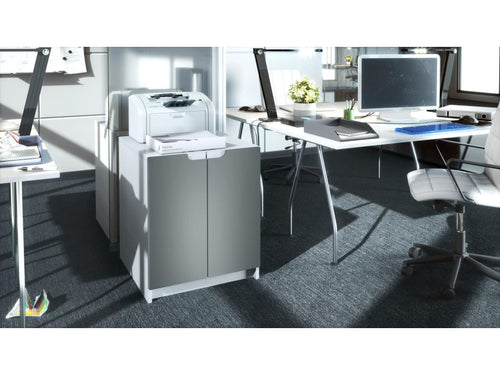 Matte White and Graphite Storage Cabinet (WxHxD 51x60.5x54 cm) CKSD87923