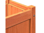 Brown wax planter 150x31x31 cm solid pine wood XZTB15920