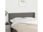 Headboard with wings, Dark Grey, 147x16x78/88 cm, Fabric BHRG61785