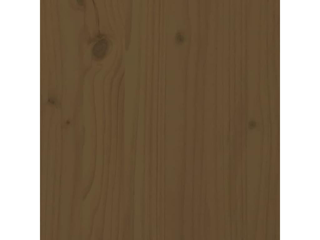 Honey Brown Headboard 205.5x4x100 cm Solid Pine Wood QBBA79154