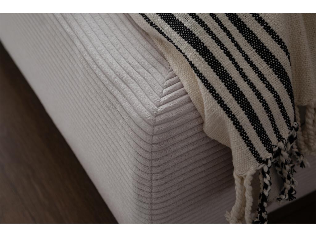 Bed - cream white corduroy - Chicyla CSAB82612