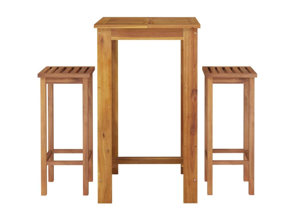 Domopure 3-piece solid wood garden bar set VYPU98546