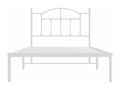 Metal bed frame with white headboard 100x190 CRWE38703