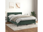 Domopure bed base and mattress, Dark Green 140x190 Velvet AXRM55766
