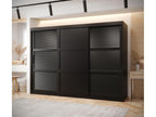 Chicyla 3 Sliding Door Wardrobe 200/250/62 3 Doors Black VKSC40090