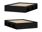 Black bed frame 135x190 cm double CXNE56656