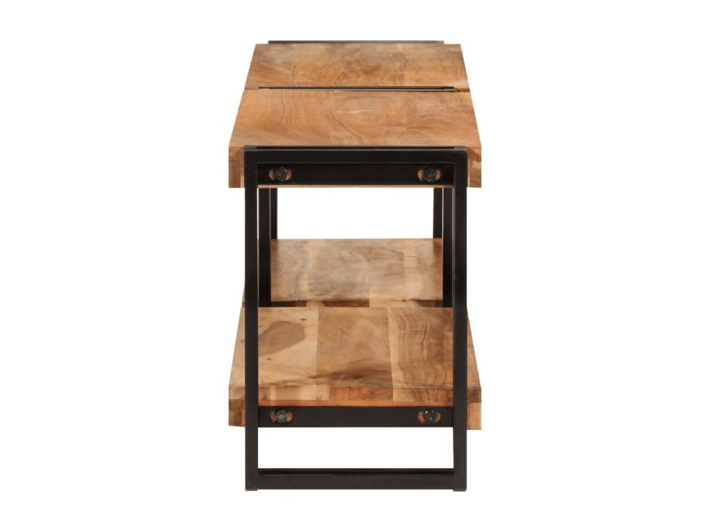 TV stand 140x30x40 cm solid Domopure wood BMGL71694