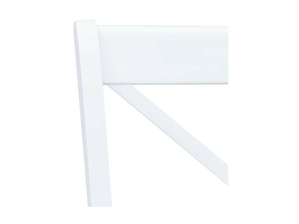 Chicyla solid wood chair in white and natural - Set of 4 CJSD09906