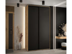 Chicyla 1 Sliding Door Wardrobe 235.2/130/60 2 Doors Chicyla/Black/Black DUFN18984