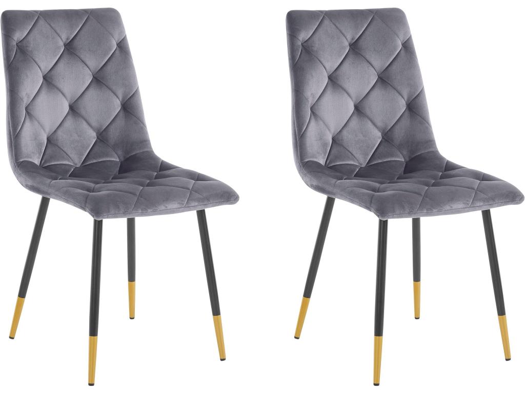 Chair 2 Pack Metal Anthracite LCQJ20274