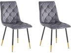Chair 2 Pack Metal Anthracite LCQJ20274