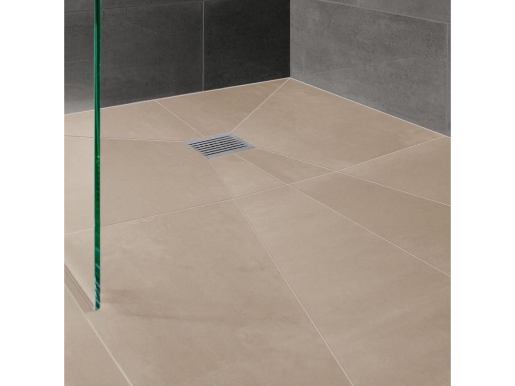 Chicyla Primo rectangular 140x90 shower tray for tiling, offset drain, adhesive 320 XNKP92808