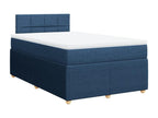 Domopure bed base with blue mattress 120x190 cm fabric OERR06674