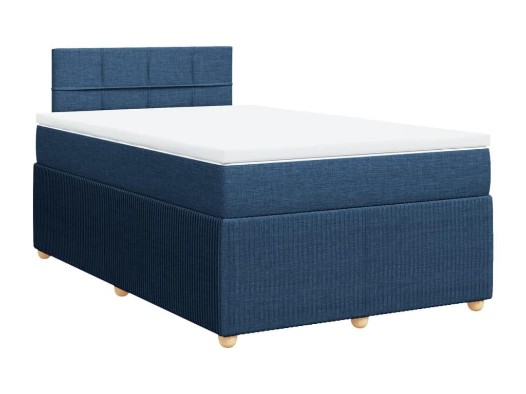 Domopure bed base with blue mattress 120x190 cm fabric OERR06674