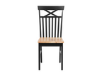 Set of 2 Domopure Black Wood Dining Chairs GBWI26252