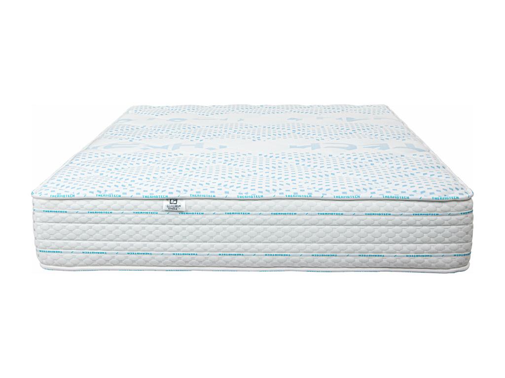 Domopure 90x190 cm Mattress Set with 24 cm White Bed Base, Pillow, and Duvet HNMC07783
