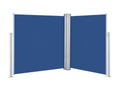 Retractable side awning, blue, 140x600 cm, FCLZ10617