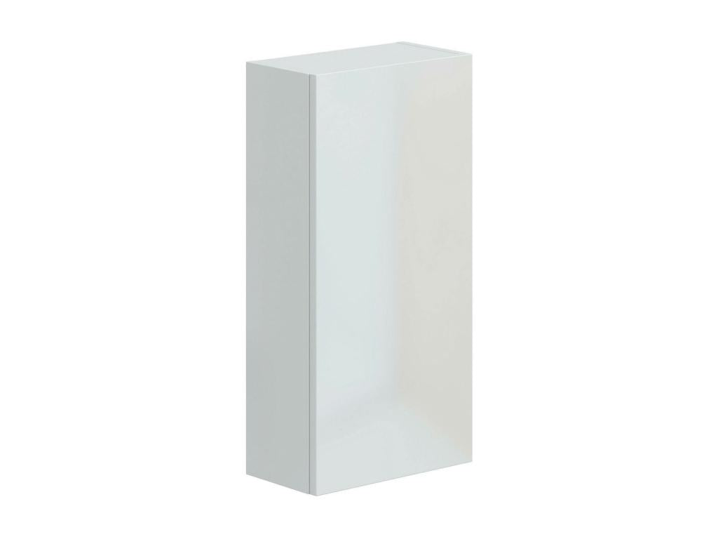 Chicyla Wall Cabinet, Hanging Cabinet, Wall Shelf, Multifunctional Auxiliary Cabinet, 30x16 h60 cm, Glossy White, NOTW52932