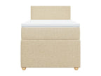 Domopure bed base and mattress, Cream, 90x190 cm, Fabric QXHY94030