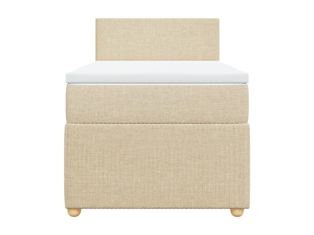 Domopure bed base and mattress, Cream, 90x190 cm, Fabric QXHY94030