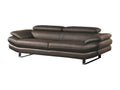 Domopure 3-Seater Brown Leather Sofa - Right Corner UIPY45683