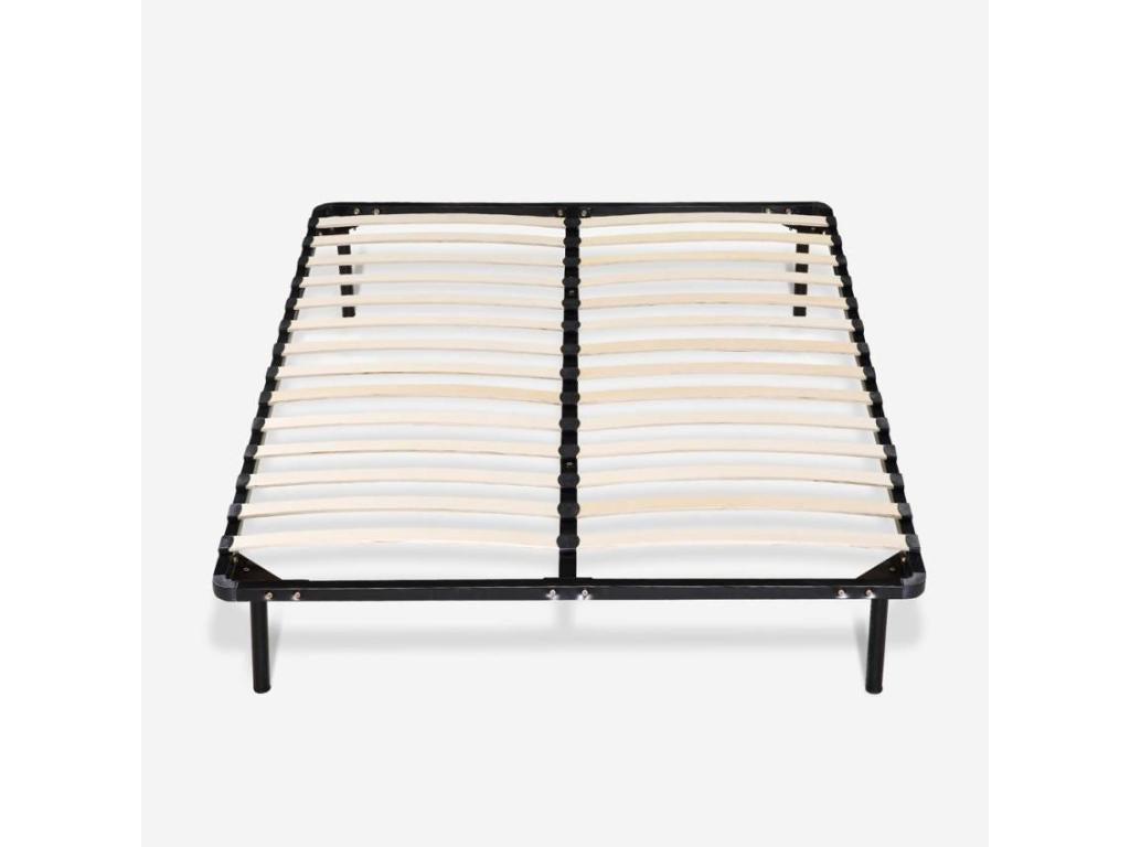 Domopure wood and steel bed base 120x190cm single and a half CREWS QCDW60035