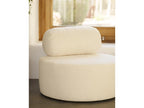 Round looped armchair in white, 105x50cm IUUG42594