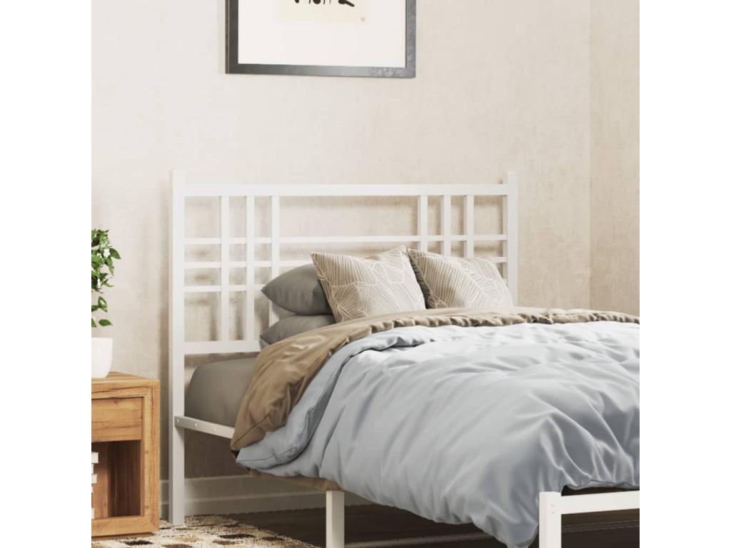 White metal headboard 100 cm SXDH60424