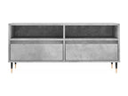 Concrete grey TV stand 100x34.5x44.5 cm engineered wood SQHT15825
