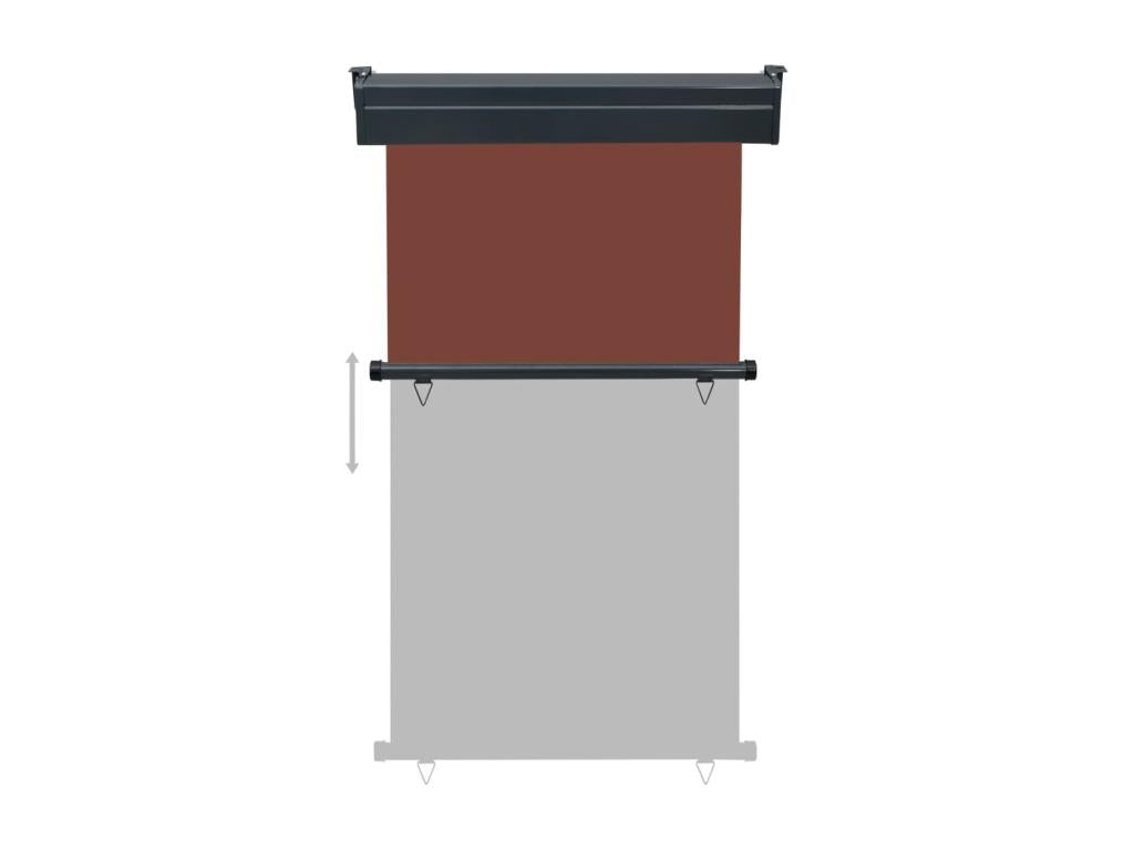 Balcony side awning 100x250 cm Brown TNPO51086