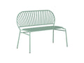 Metal garden bench - Almond green - Domopure UVLO72020