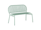 Metal garden bench - Almond green - Domopure UVLO72020