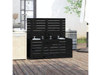 Black garden box 101x50.5x46.5 cm solid pine wood VEQO94819