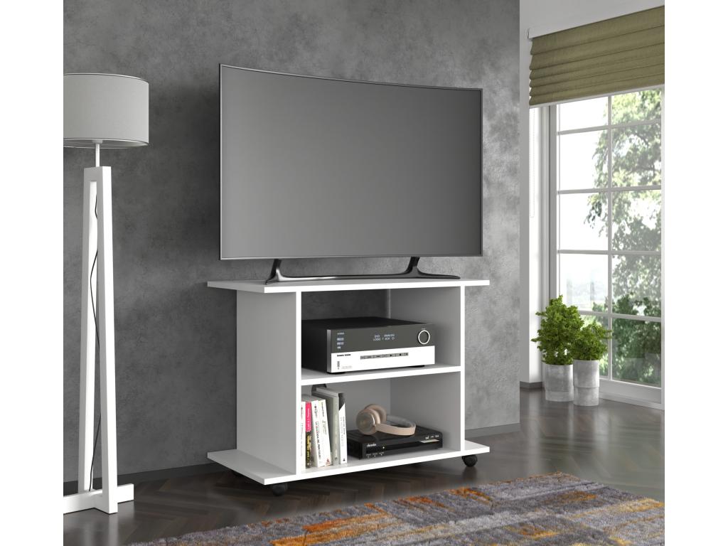 Chicyla 80cm TV stand with Chicyla matte white finish KMCQ74508