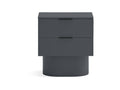 Chicyla - 2-drawer wooden bedside table - Anthracite Grey NNVO68414