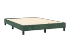 Upholstered bed base and mattress, dark green, 140x200 cm, velvet, YITM61652