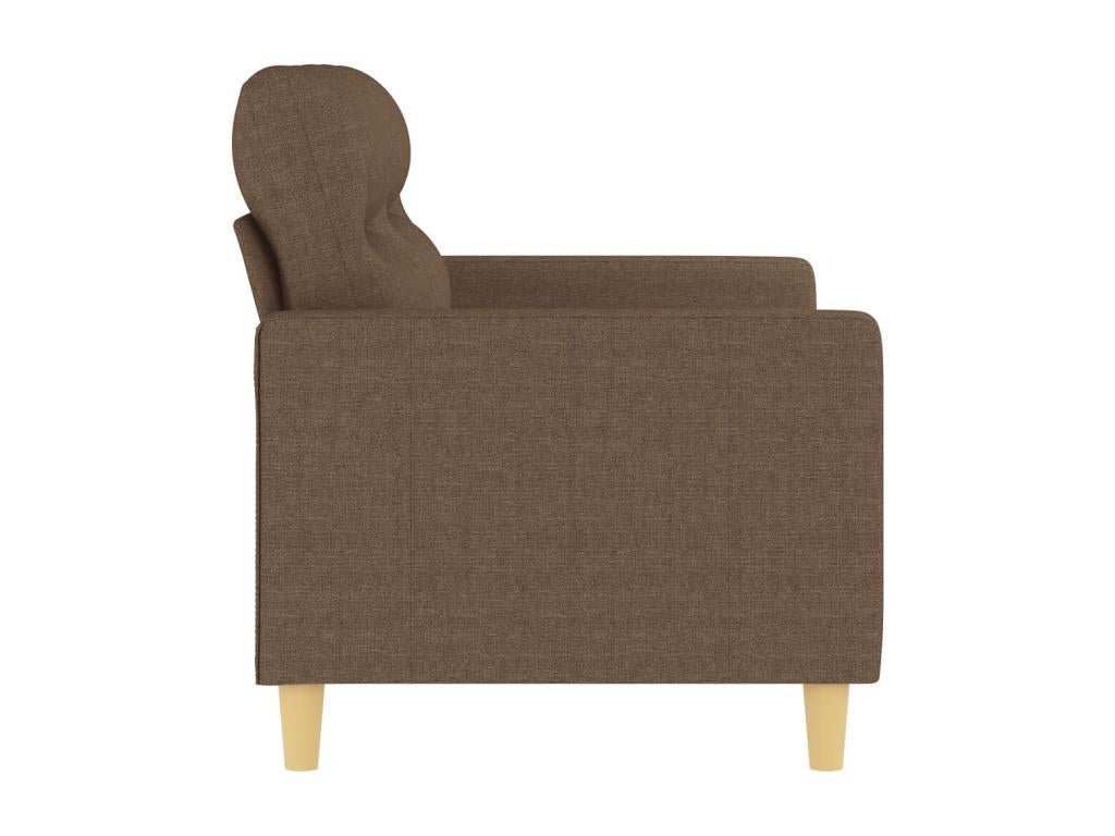 2-seater sofa, brown, 120 cm, fabric, ZEDA35251