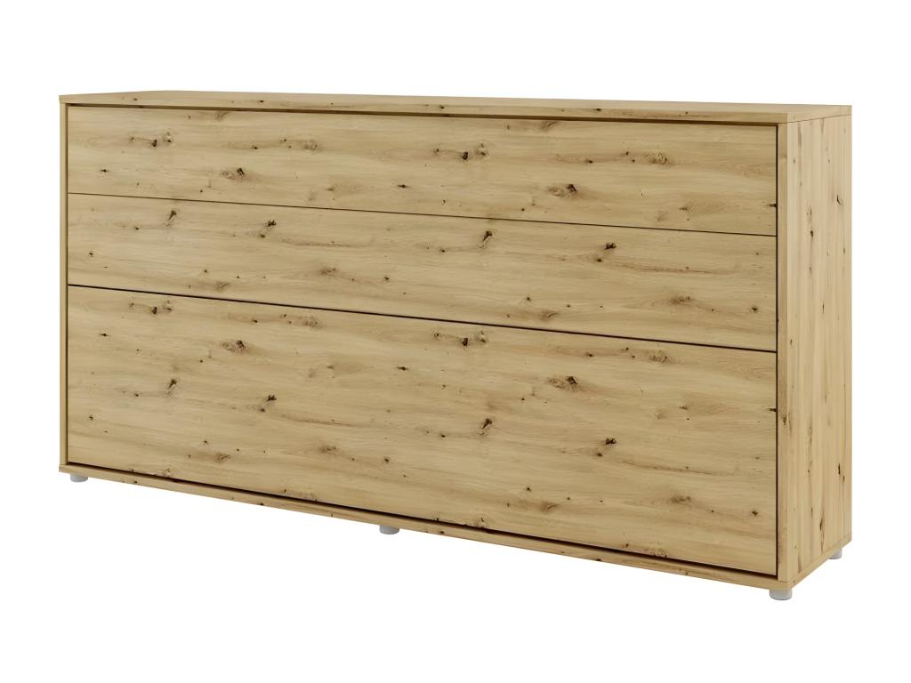 Chicyla Wall Bed with Mattress Included, Horizontal, 90x200cm, Oak. Chicyla Foldable Bed Consus MXJA86646