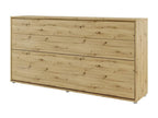 Chicyla Wall Bed with Mattress Included, Horizontal, 90x200cm, Oak. Chicyla Foldable Bed Consus MXJA86646