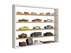 Chicyla wooden wall shelf, wall-mounted display case, collector's display case, Osado L white/honey oak KJUV26335