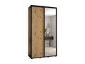 Domopure 3 Sliding Door Wardrobe 235.2/130/60 2 Doors Black/Dompure/Black EGPR93543