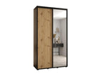Domopure 3 Sliding Door Wardrobe 235.2/130/60 2 Doors Black/Dompure/Black EGPR93543